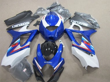 Affordable 2007-2008 Suzuki GSXR 1000 Motorcycle Fairings - White Blue Red Australia