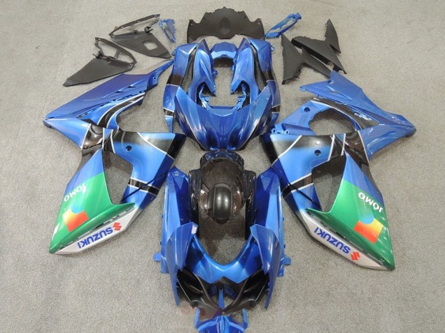 2009-2016 Suzuki GSXR 1000 Motorcycle Fairings - Blue Green JOMO Australia