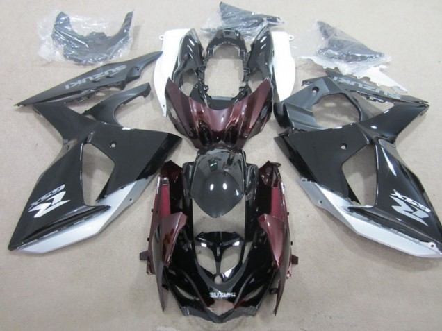 2009-2016 Suzuki GSXR 1000 Motorcycle Fairing - Glossy Black Silver Australia