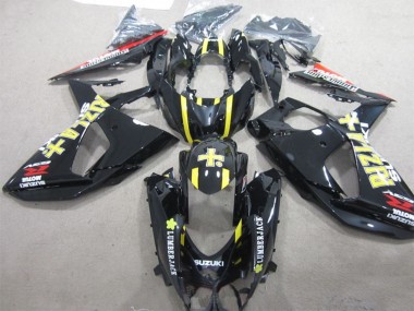 Affordable 2009-2016 Suzuki GSXR 1000 Motorcycle Fairings - Glossy Black Yellow Rizla Lumber Jack Australia