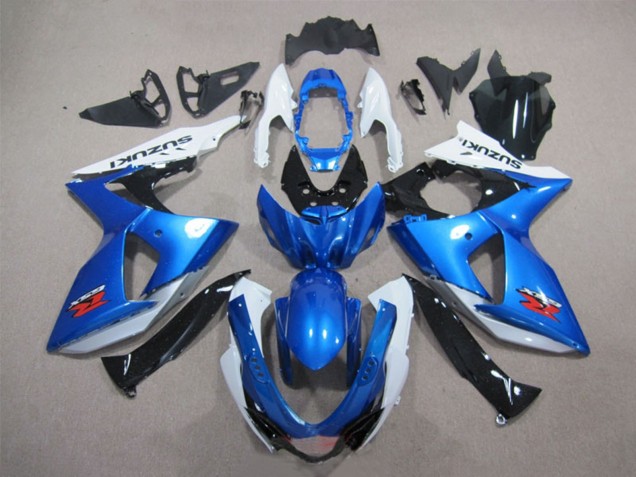 2009-2016 Suzuki GSXR 1000 Motorcycle Fairings Kits - White Blue Black Australia