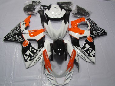 Affordable 2009-2016 Suzuki GSXR 1000 Motorcycle Fairings - White Orange Black Bright Logic Australia
