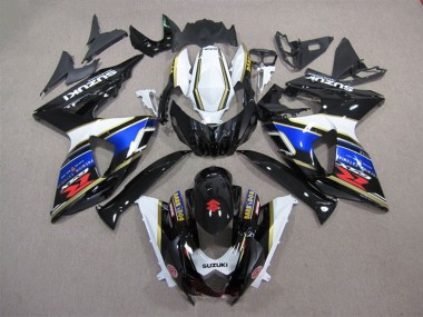 Affordable 2009-2016 Suzuki GSXR 1000 Motorcycle Fairing - White Blue Black Dark Dog Australia