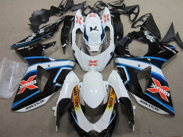 2009-2016 Suzuki GSXR 1000 Motorcycle Fairings - White Blue Yellow Black Brux Dark Dog Australia