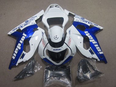 Affordable 2001-2003 Suzuki GSXR 600 Motorcycle Fairings - White Blue Jordan Motul Australia