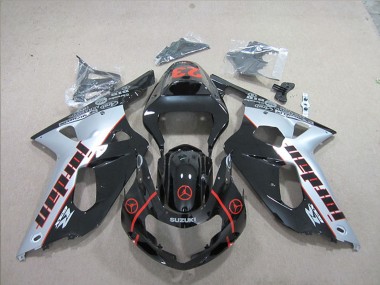 Affordable 2001-2003 Suzuki GSXR 600 Motorcycle Fairings - Silver Glossy Black Red Jordan 23 Australia