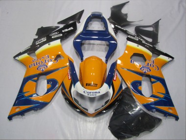 Affordable 2001-2003 Suzuki GSXR 600 Motorcycle Fairings - Orange Blue Black Corona Extra Australia