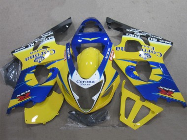 Affordable 2004-2005 Suzuki GSXR 600 Motorcycle Fairings - Yellow Blue White Black Corona Extra Australia