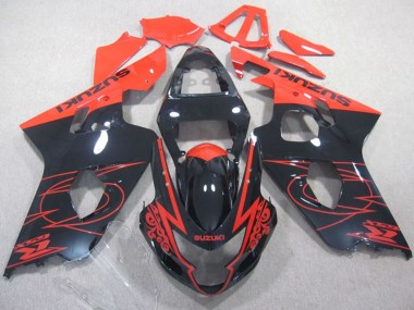 Affordable 2004-2005 Suzuki GSXR 600 Motorcycle Fairings - Glossy Black Red Australia