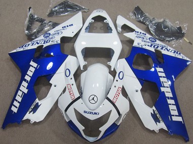 Affordable 2004-2005 Suzuki GSXR 600 Motorcycle Fairings - White Blue Jordan Motul Australia