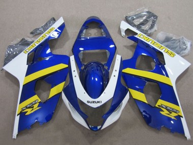 Affordable 2004-2005 Suzuki GSXR 600 Motorcycle Fairings - Blue White Yellow Australia