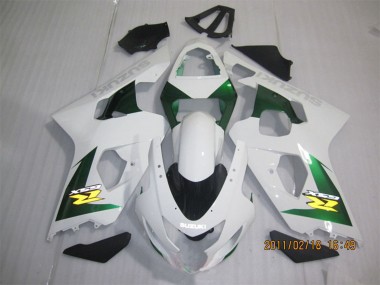 Affordable 2004-2005 Suzuki GSXR 600 Motorcycle Fairings - White Green Yellow Black Australia