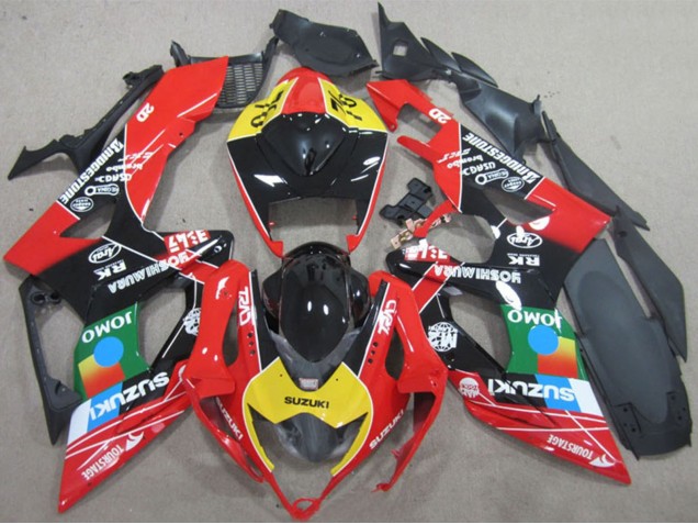 2006-2007 Suzuki GSXR 600 Motorcycle Fairings - Red Yellow Green Blue Black JOMO Australia