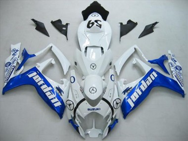 Affordable 2006-2007 Suzuki GSXR 600 Motorcycle Fairings - White Blue Jordan 59 Australia