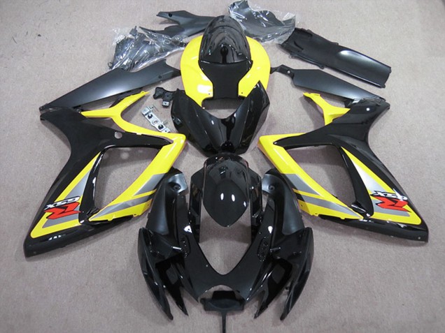 2006-2007 Suzuki GSXR 600 Motorcycle Fairings - Yellow Grey Black Australia