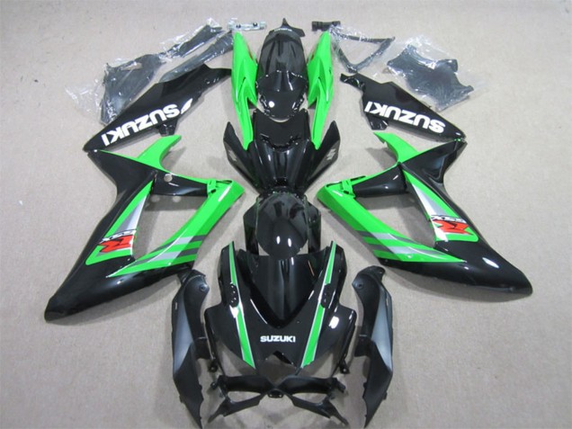 2006-2007 Suzuki GSXR 600 Motorcycle Fairings - Green Glossy Black Red Australia