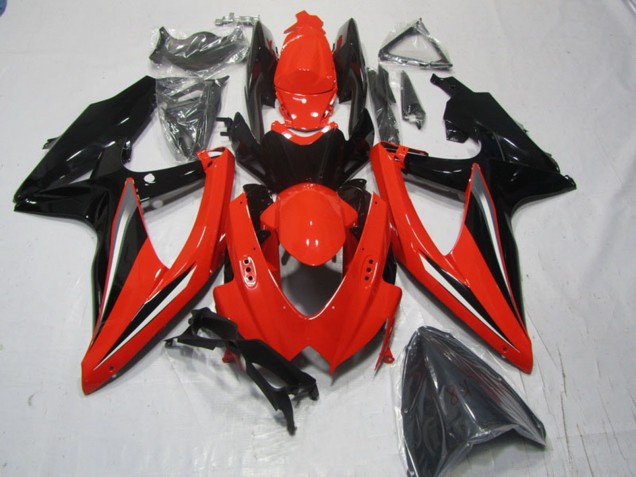 2008-2010 Suzuki GSXR 600 Motorcycle Fairings - Red Black Australia