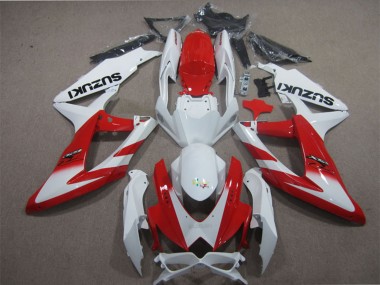 Affordable 2008-2010 Suzuki GSXR 600 Motorcycle Fairings - White Red Australia