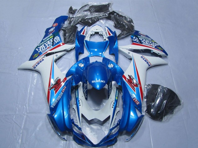 2011-2024 Suzuki GSXR 600 Motorcycle Fairings - Blue White Australia