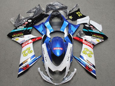 Affordable 2011-2024 Suzuki GSXR 600 Motorcycle Fairings - Blue White Red Black Rockstar 22 Australia