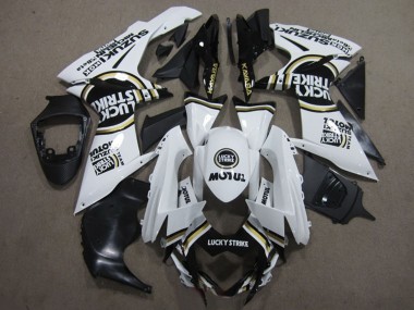 Affordable 2011-2024 Suzuki GSXR 600 Motorcycle Fairings - White Black Motul Lucky Strike Australia