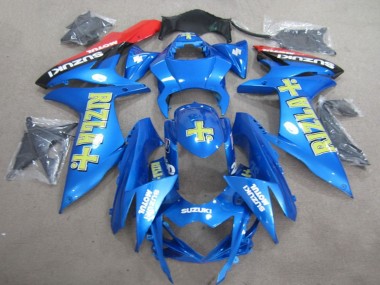 Affordable 2011-2024 Suzuki GSXR 600 Motorcycle Fairings - Blue Gold Rizla Australia