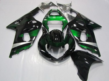 Affordable 2001-2003 Suzuki GSXR 750 Motorcycle Fairings - Glossy Black Green Silver Australia