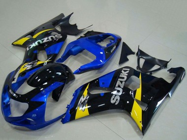 Affordable 2001-2003 Suzuki GSXR 750 Motorcycle Fairings - Blue Yellow Glossy Black Australia