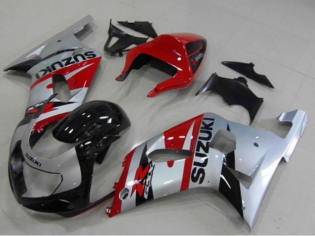 2001-2003 Suzuki GSXR 750 Motorcycle Fairings - Red Silver Black Australia
