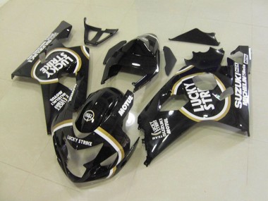 Affordable 2004-2005 Suzuki GSXR 750 Motorcycle Fairings - Glossy Black White Lucky Strike Motul Australia