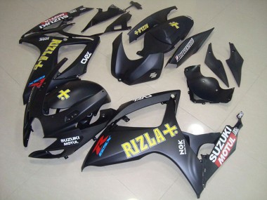 Affordable 2006-2007 Suzuki GSXR 750 Motorcycle Fairings - Matte Black Yellow Rizla Motul Australia