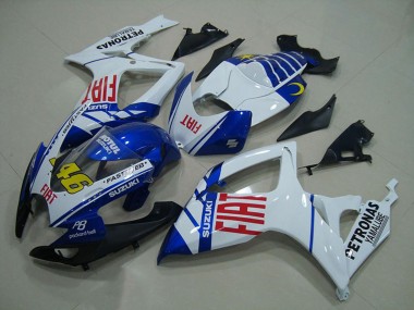 Affordable 2006-2007 Suzuki GSXR 750 Motorcycle Fairings - White Blue Red Fiat 46 Australia