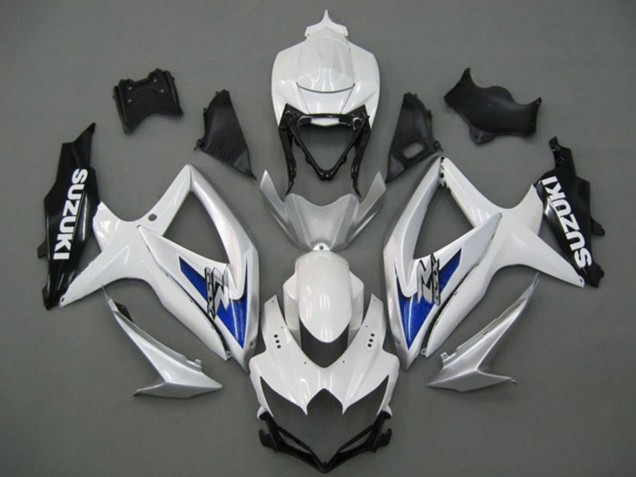 2008-2010 Suzuki GSXR 750 Motorcycle Fairings - White Silver Blue Black Australia