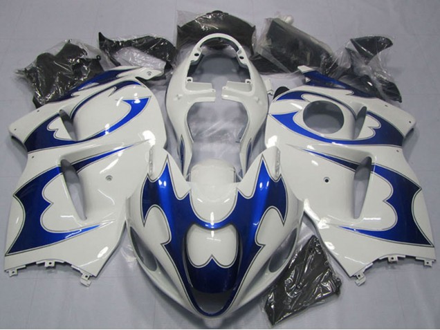 1996-2007 Suzuki GSXR 1300 Hayabusa Motorcycle Fairing Kits - White Blue Australia