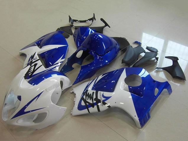 1996-2007 Suzuki GSXR 1300 Hayabusa Motorcycle Fairing - White Blue Australia
