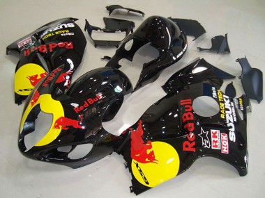 Affordable 1996-2007 Suzuki GSXR 1300 Hayabusa Motorcycle Fairings - Glossy Black Yellow Red Bull Australia
