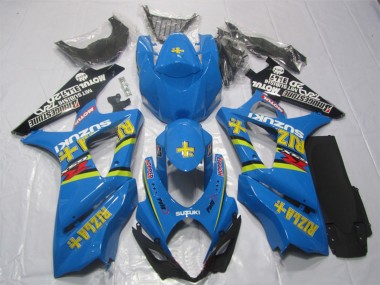 Affordable 2007-2008 Suzuki GSXR 1000 Bike Fairings - Blue Gold Black Rizla Australia