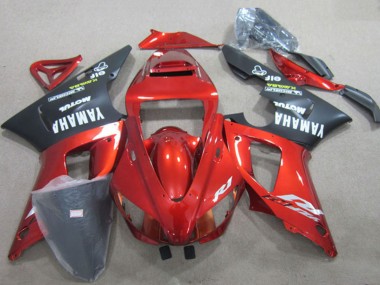 Affordable 1998-1999 Yamaha YZF R1 Motorcycle Fairings - Red Black White Decal Australia