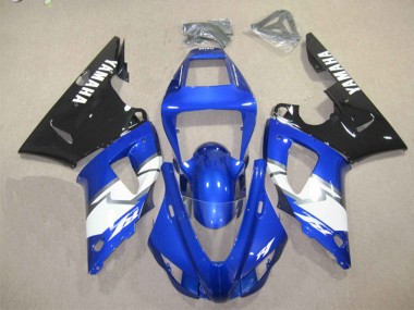 Affordable 1998-1999 Yamaha YZF R1 Motorcycle Fairings - Blue White Glossy Black Australia