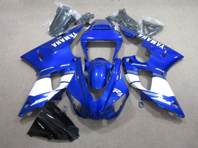 1998-1999 Yamaha YZF R1 Motorcycle Fairings - Blue White with Decal Australia