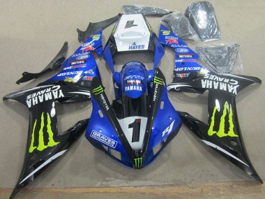 Affordable 2002-2003 Yamaha YZF R1 Motorcycle Fairings - White Blue Black Neon Yellow Monster Graves 1 Australia
