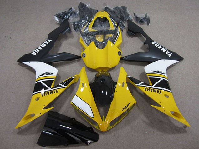 2004-2006 Yamaha YZF R1 Motorcycle Fairings - Yellow White Black Australia