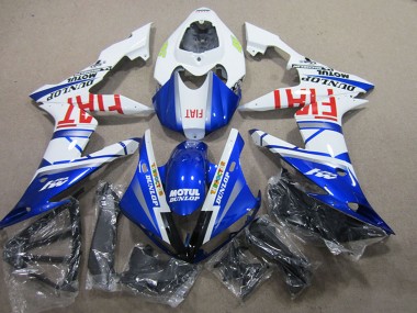 Affordable 2004-2006 Yamaha YZF R1 Motorcycle Fairings - White Blue Motul Fiat Australia