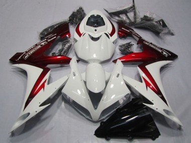 Affordable 2004-2006 Yamaha YZF R1 Motorcycle Fairings - White Red Michelin Australia
