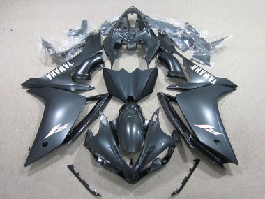 Affordable 2007-2008 Yamaha YZF R1 Motorcycle Fairings - Matte Black White Decal Australia