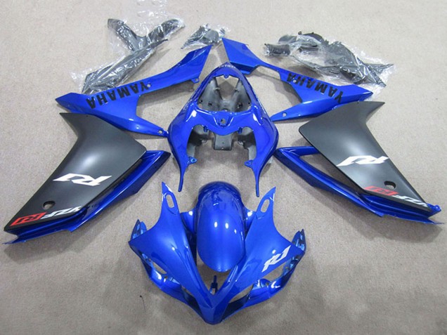 2007-2008 Yamaha YZF R1 Motorcycle Fairings - Blue Matte Black Australia