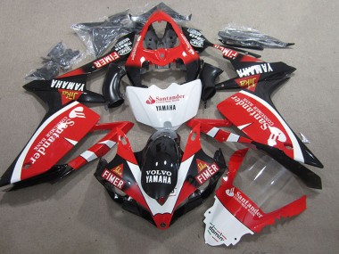 Affordable 2007-2008 Yamaha YZF R1 Motorcycle Fairings - Red White Black Volvo Santander Fimer Australia