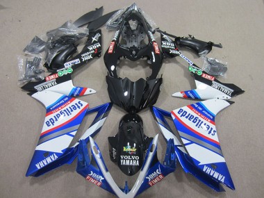 Affordable 2007-2008 Yamaha YZF R1 Motorcycle Fairings - White Blue Black Volvo Fimer Sterilgarda Australia