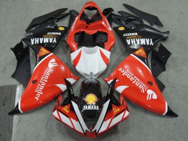 Affordable 2009-2011 Yamaha YZF R1 Motorcycle Fairings - Red White Black Santander Red Australia