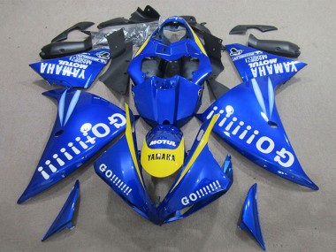 Affordable 2009-2011 Yamaha YZF R1 Motorcycle Fairings - Blue Yellow White Go Australia